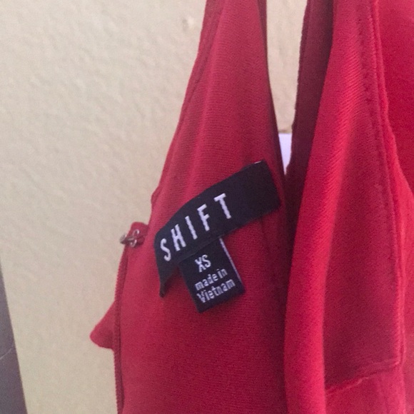 Red Off The Shoulder Dress - Picture 3 of 4